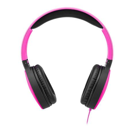 Headphone New Fun Dobrável com Conexão P2 Cabo 1,4m Rosa Fosco Multilaser - PH271 Menor preço em Headphone New Fun Dobrável com Conexão P2 Cabo 1,4m Rosa Fosco Multilaser - PH271