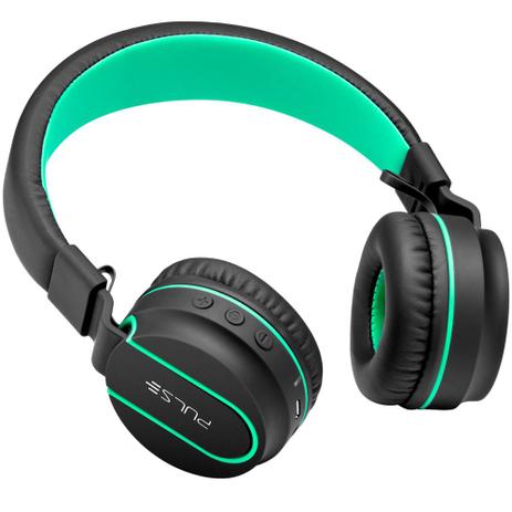 Headphone Pulse Fun Bluetooth Preto e Verde - PH215 Menor preço em Headphone Pulse Fun Bluetooth Preto e Verde - PH215