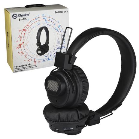 Headphone sem Fio Bluetooth MP3 Cartao SD SH-X5 SH-X5 Shinka é ruim? Headphone sem Fio Bluetooth MP3 Cartao SD SH-X5 SH-X5 Shinka é boa?