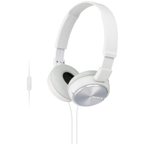 Headphone Sony c/Microfone Integrado Branco MDR-ZX310AP Menor preço em Headphone Sony c/Microfone Integrado Branco MDR-ZX310AP