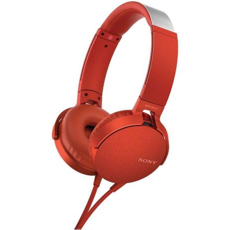 Headphone Sony Mdr-xb550ap Com Extra Bass Vermelho Menor preço em Headphone Sony Mdr-xb550ap Com Extra Bass Vermelho