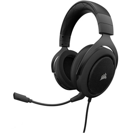 Headset Corsair HS50 Gaming Carbon Menor preço em Headset Corsair HS50 Gaming Carbon