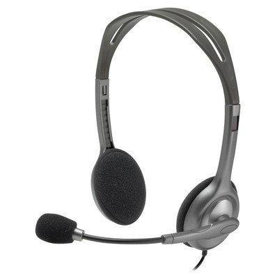 Headset Estéreo Analógico Logitech H111 Cinza Menor preço em Headset Estéreo Analógico Logitech H111 Cinza