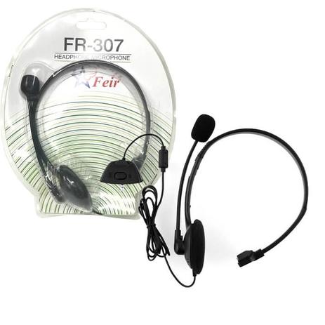 Headset Fone De Ouvido Mono Auricular Com Microfone Com Fio Para Xbox 360 FEIR FR-307 Menor preço em Headset Fone De Ouvido Mono Auricular Com Microfone Com Fio Para Xbox 360 FEIR FR-307