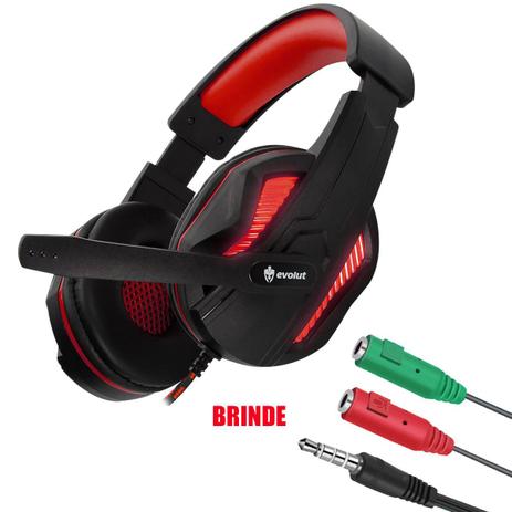 Headset Gamer Bom E Barato Preto E Azul C/ Adaptador Celular - Evolut - No  Magalu - Magazine Luiza