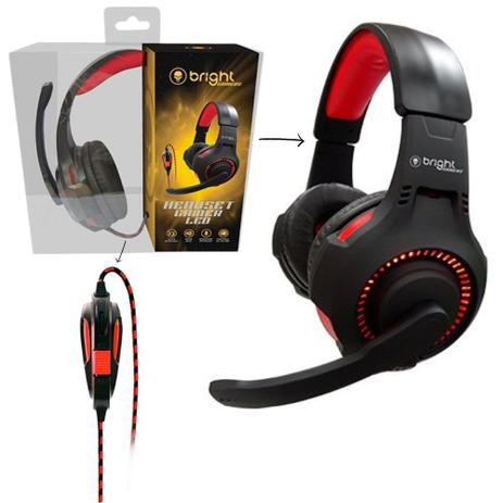 HEADSET GAMER MOTOSPEED H11, LED VERMELHO 5.1, DRIVERS 40MM, P2 , PRETO  FMSHS0052PTO