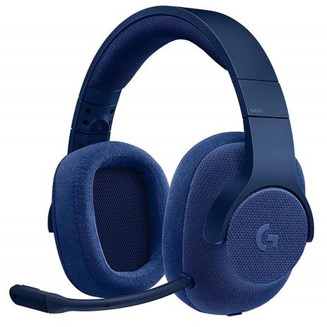 Headset Gamer com fio Microfone Removível USB/P2 Surrond 7.1 G433 Logitech Azul é boa?
