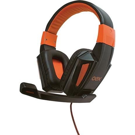 Headset Gamer Combat Preto c/ Laranja HS205 Oex Game Menor preço em Headset Gamer Combat Preto c/ Laranja HS205 Oex Game