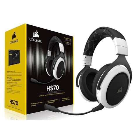 Headset Gamer Corsair CA-9011177-NA HS70 Wireless Surround 7.1 Branco Menor preço em Headset Gamer Corsair CA-9011177-NA HS70 Wireless Surround 7.1 Branco
