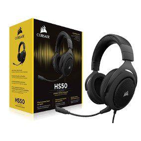 Headset Gamer Corsair P2 Stereo 2.0 Preto HS50 - CA-9011170 Menor preço em Headset Gamer Corsair P2 Stereo 2.0 Preto HS50 - CA-9011170