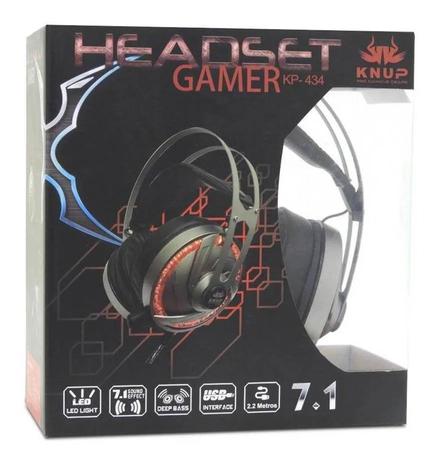 Headset Gamer Fone De Ouvido Usb 7.1 Microfone Led Rgb Pc P2 - KNUP Menor preço em Headset Gamer Fone De Ouvido Usb 7.1 Microfone Led Rgb Pc P2 - KNUP