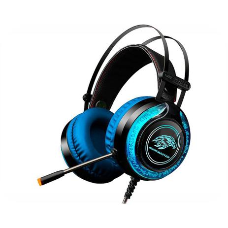 Headset gamer kmex mic ars930 preto/azul led rgb - Headset - Magazine Luiza