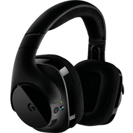 Headset Gamer Logitech G533 Wireless DTS 7.1 Canais Surrond Preto Menor preço em Headset Gamer Logitech G533 Wireless DTS 7.1 Canais Surrond Preto