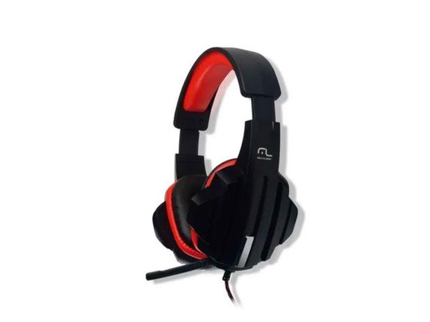 Headset Gamer Multilaser P2 Cabo de Nylon Preto e Vermelho - PH120 - Headset  - Magazine Luiza