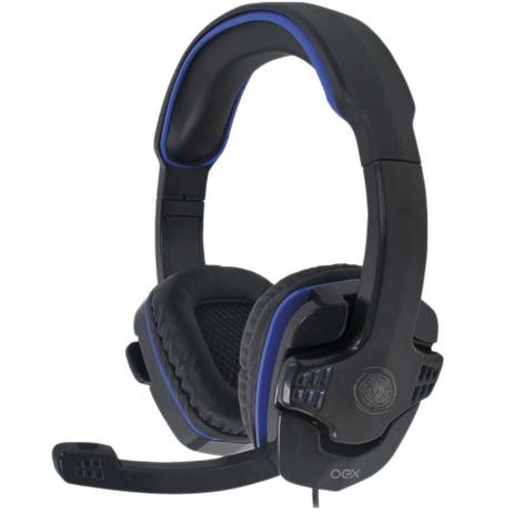 Headset Gamer OEX Stalker P2, Preto/Azul - HS209 Menor preço em Headset Gamer OEX Stalker P2, Preto/Azul - HS209