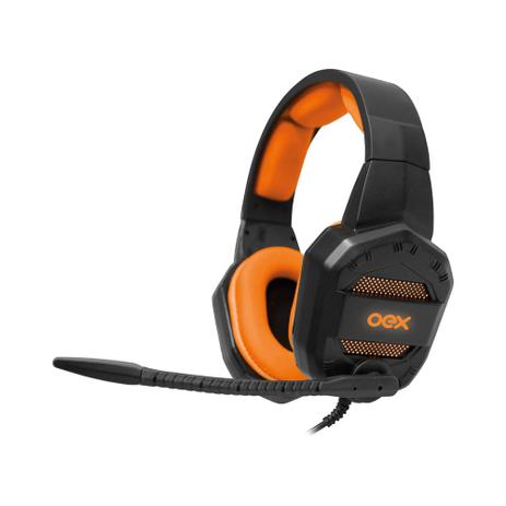 Headset Gamer P2 Ps4 Xbox Preto Laranja Conquest HS406 Oex Menor preço em Headset Gamer P2 Ps4 Xbox Preto Laranja Conquest HS406 Oex