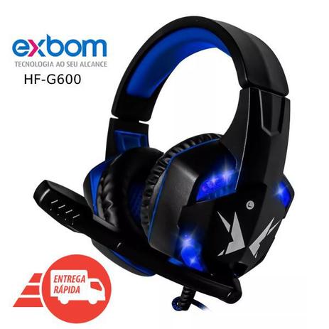Headset Gamer Super Bass 7.1 Full P2 Usb Led Microfone Pc Azul - Exbom -  Headset Gamer - Magazine Luiza