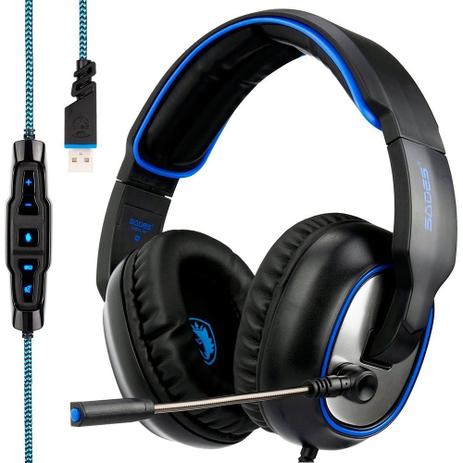 Headset Gamer Usb 7.1 Microfone Pc R7 Profissional F17 - B-Max Menor preço em Headset Gamer Usb 7.1 Microfone Pc R7 Profissional F17 - B-Max