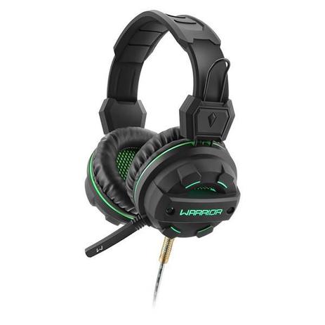 Headset Gamer Warrior Magne P2+USB Com LED Verde - PH143 Menor preço em Headset Gamer Warrior Magne P2+USB Com LED Verde - PH143