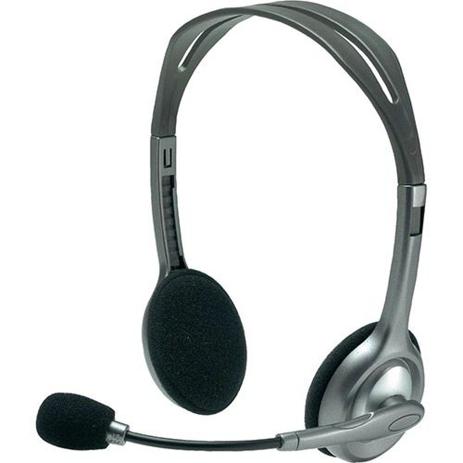 Menor preço em Headset Logitech H110 Prata - PS/2 com Microfone