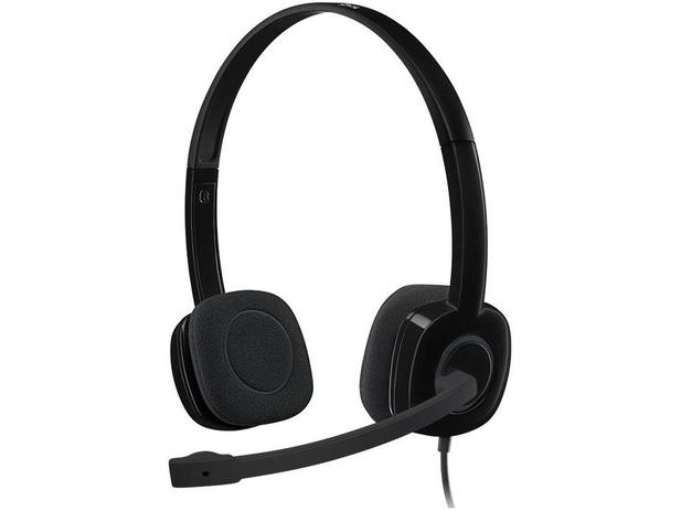 Headset Logitech H151 Preto Menor preço em Headset Logitech H151 Preto