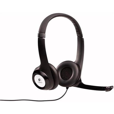 Headset Logitech Stereo H390 Preto Menor preço em Headset Logitech Stereo H390 Preto