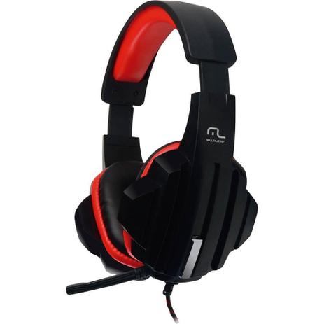 Headset Multilaser Gamer P2 Cabo Nylon Preto/Vermelho - PH120 - Headset -  Magazine Luiza