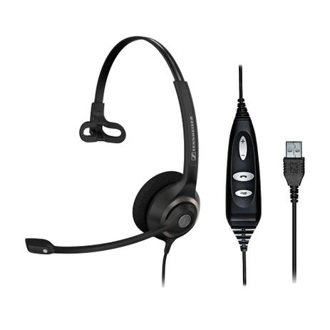 Headset profissional monoaural com microfone e conexão via USB - Sennheiser Menor preço em Headset profissional monoaural com microfone e conexão via USB - Sennheiser