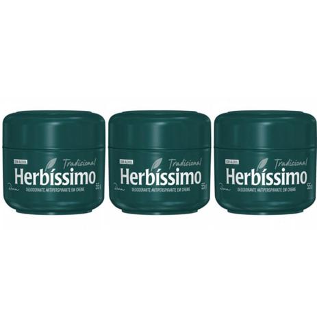 Herbíssimo Tradicional Desodorante Creme 55g (Kit C/03) é boa?