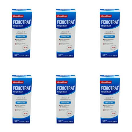 Hertz Periotrat Dental Fresh Solução Bucal Menta 250ml (Kit C/06) Menor preço em Hertz Periotrat Dental Fresh Solução Bucal Menta 250ml (Kit C/06)
