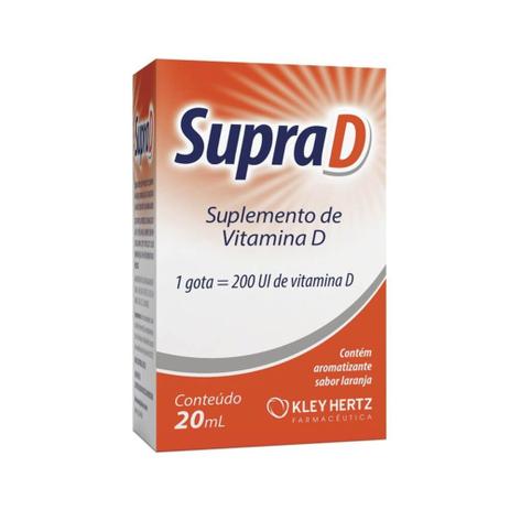 Hertz Supra D Vitamina D 20ml Menor preço em Hertz Supra D Vitamina D 20ml