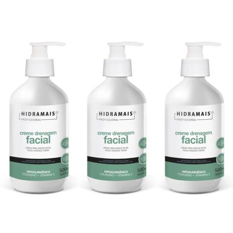 Hidramais Drenagem Facial Creme P/ Massagem 500ml (Kit C/03) é boa?