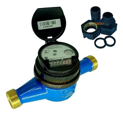 Hidrômetro Multijato Medidor 1/2” 3m³/h com Conexões PP - Elster Menor preço em Hidrômetro Multijato Medidor 1/2” 3m³/h com Conexões PP - Elster