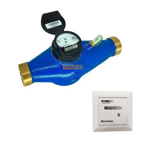 Hidrômetro Multijato Medidor De Água 1.1/2” + Horímetro - Elster Menor preço em Hidrômetro Multijato Medidor De Água 1.1/2” + Horímetro - Elster