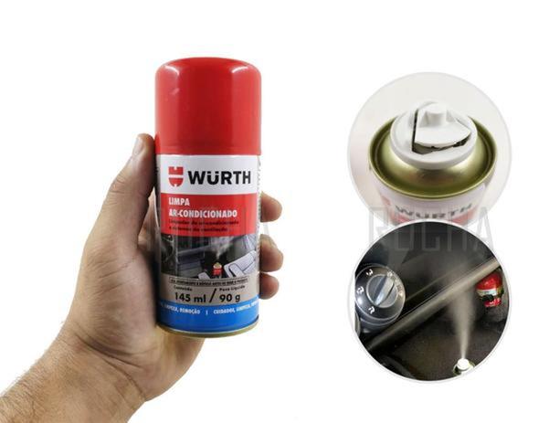 Higienizador De Ar Condicionado automotivo Wurth 145ml Menor preço em Higienizador De Ar Condicionado automotivo Wurth 145ml