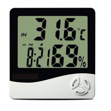 Higrômetro Digital Medidor De Temperatura E Umidade Com Relógio E Alarme - Hpl é ruim? Higrômetro Digital Medidor De Temperatura E Umidade Com Relógio E Alarme - Hpl é boa?