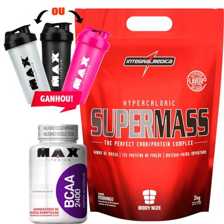 Hipercalorico 3kg Integralmedica + Bcaa 60capsulas + Brinde - Integral medica é boa?
