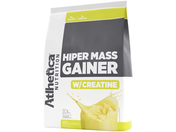 Hipercalórico Atlhetica Nutrition Hiper Mass Gaine - W/Creatine em Pó 3kg Abacaxi com Coco Menor preço em Hipercalórico Atlhetica Nutrition Hiper Mass Gaine - W/Creatine em Pó 3kg Abacaxi com Coco