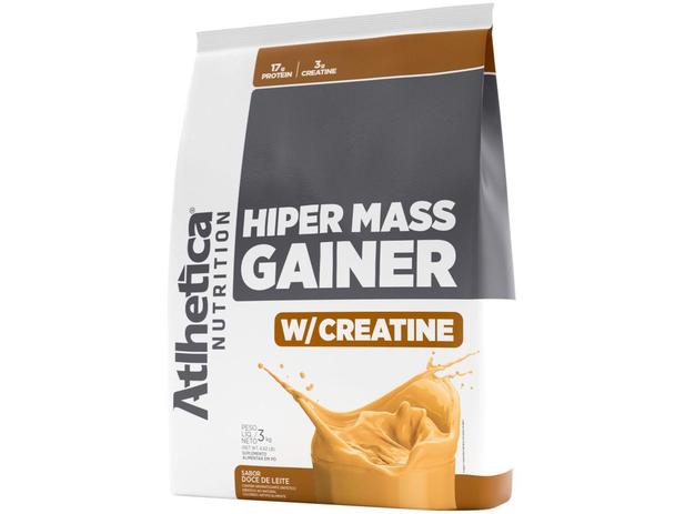 Hipercalórico Atlhetica Nutrition Hiper Mass Gaine - W/Creatine em Pó 3kg Doce de Leite Menor preço em Hipercalórico Atlhetica Nutrition Hiper Mass Gaine - W/Creatine em Pó 3kg Doce de Leite