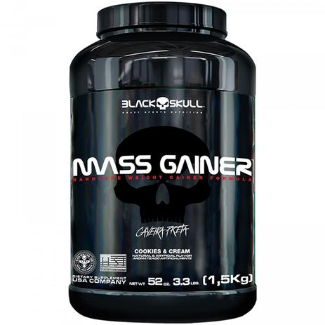 Hipercalórico mass gainer cokies 1,5kg - black skull Menor preço em Hipercalórico mass gainer cokies 1,5kg - black skull
