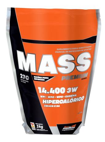 Hipercalórico Mass Premium Series 14.400 Refil 3kg - New Millen Menor preço em Hipercalórico Mass Premium Series 14.400 Refil 3kg - New Millen