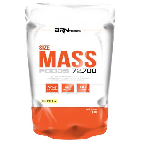 Hipercalórico Size Mass Foods 72.700 3kg  Brnfoods - Brn foods é boa?