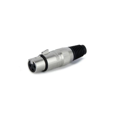 HJH - Conector XLR Femea de Linha HX084 Menor preço em HJH - Conector XLR Femea de Linha HX084