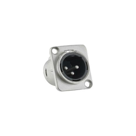 HJH - Conector XLR Macho Painel HX091 Menor preço em HJH - Conector XLR Macho Painel HX091