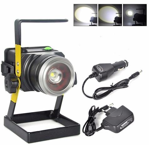 Holofote Lanterna Portatil LED Com Ajuste de Zoom 1080 Lumens 3 Funçoes de Iluminaçao (92014) - Qiu Menor preço em Holofote Lanterna Portatil LED Com Ajuste de Zoom 1080 Lumens 3 Funçoes de Iluminaçao (92014) - Qiu