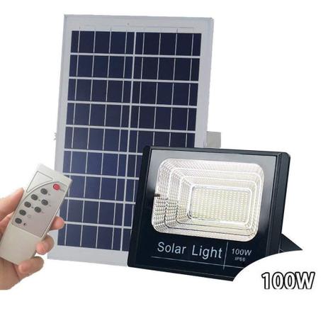 Holofote Refletor Solar 100W Prova D'àgua Painel automático e manual GT513 - Lorben Menor preço em Holofote Refletor Solar 100W Prova D'àgua Painel automático e manual GT513 - Lorben