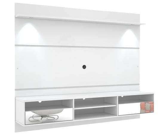 Home Suspenso Angra p/ TV até 60quot com Espelho e LED Branco - Mirarack Menor preço em Home Suspenso Angra p/ TV até 60quot com Espelho e LED Branco - Mirarack