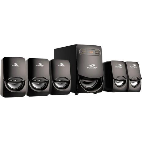 Home Theater 65W RMS 5.1 Canais SM-HT5289B Sumay