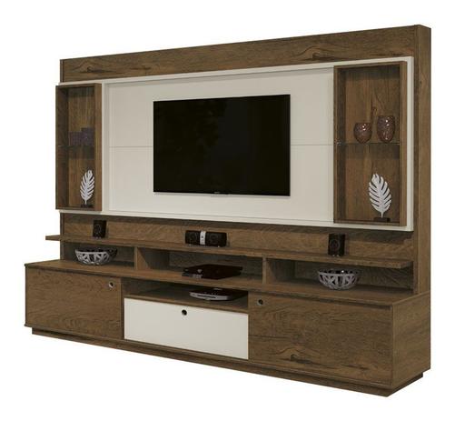 Home Theater Coliseu Rustico com Off White - Edn Móveis Menor preço em Home Theater Coliseu Rustico com Off White - Edn Móveis