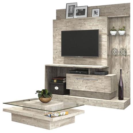 Home Theater Colt e Mesa de Centro Soneto Aspen HB Móveis - Hb moveis Menor preço em Home Theater Colt e Mesa de Centro Soneto Aspen HB Móveis - Hb moveis